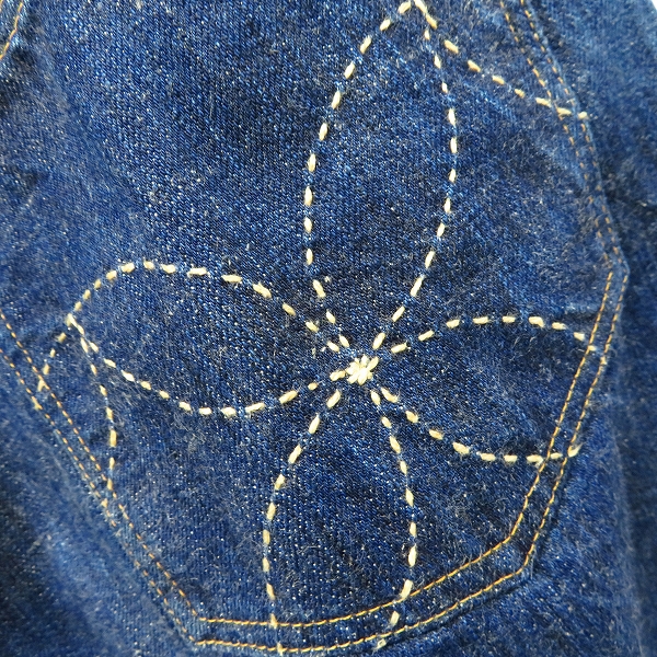 実際に弊社で買取させて頂いたSUGAR CANE/シュガーケーン ALOHA デニムパンツ/W36/L34の画像 2枚目