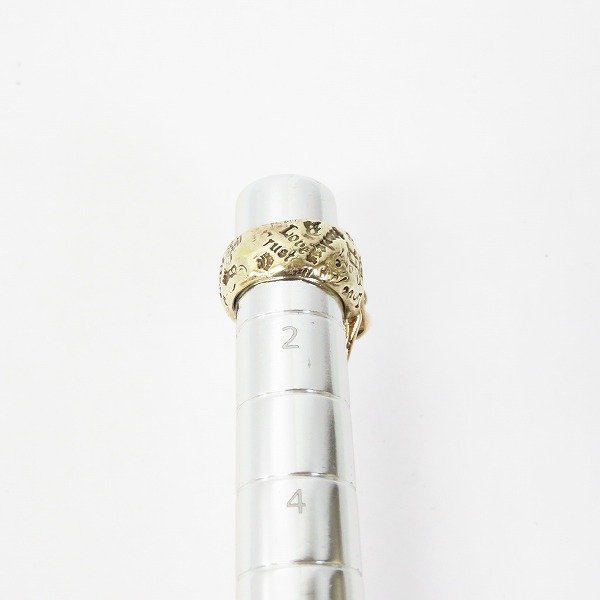 実際に弊社で買取させて頂いたBWL/ビルウォールレザー グラフィティスモールグッドラックスカルリング/サファイア&アメジストwサダー 1号の画像 7枚目