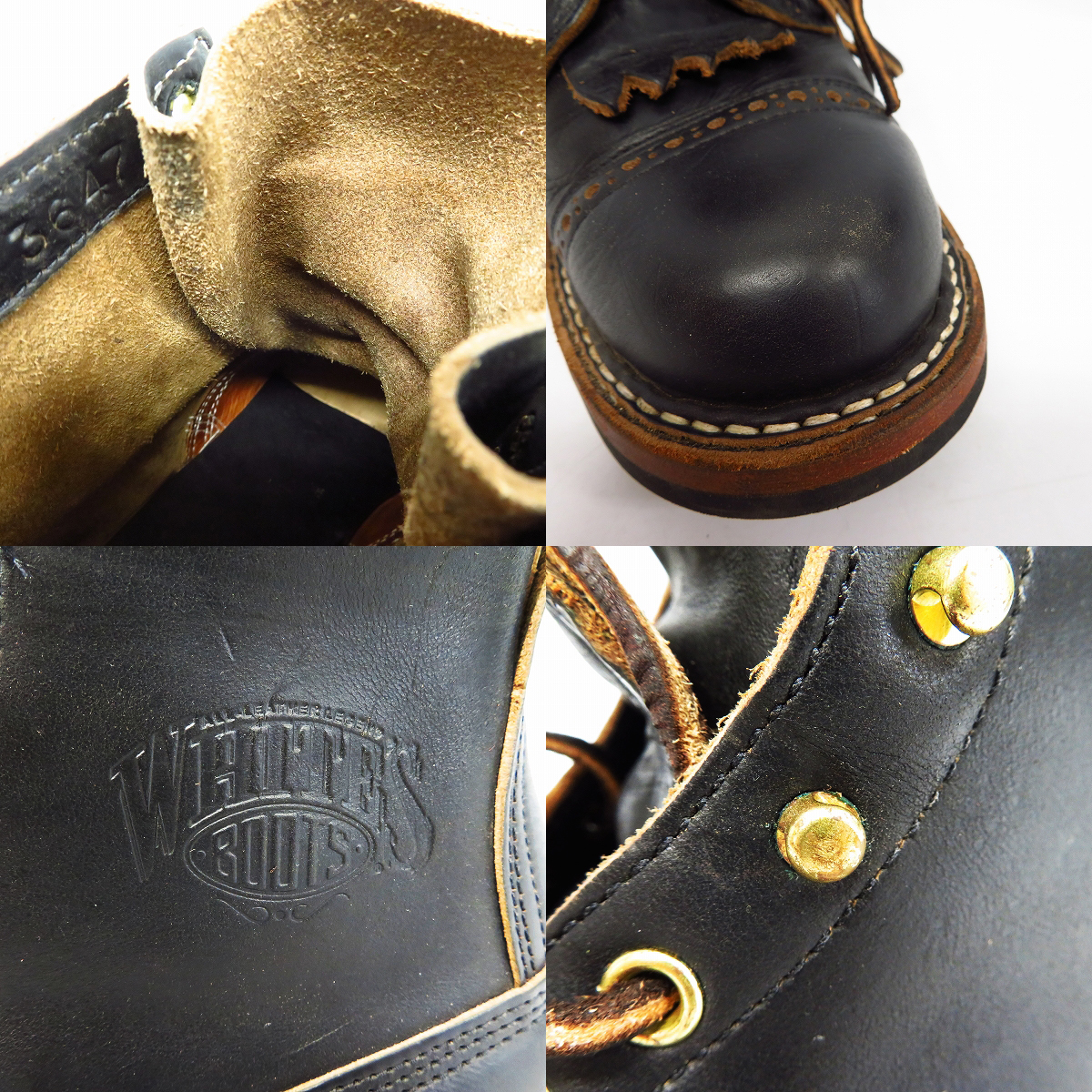 実際に弊社で買取させて頂いたWHITE’S BOOTS/ホワイツブーツ セミドレス カスタム レースアップブーツ/9Eの画像 8枚目