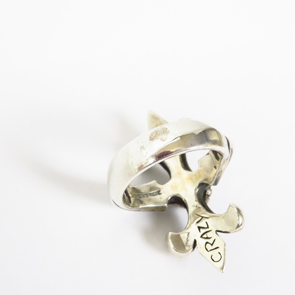 実際に弊社で買取させて頂いた【ギャラ付】CRAZY PIG/クレイジーピッグ チューダークロス リング 19号の画像 6枚目