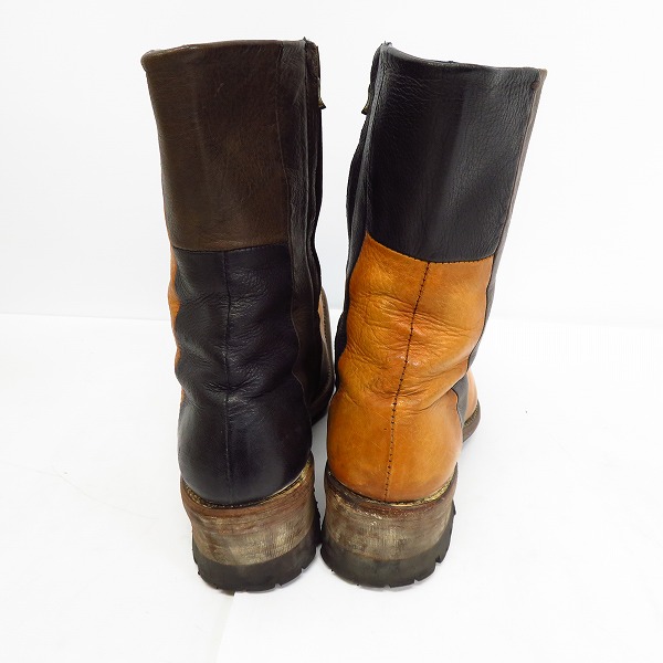 実際に弊社で買取させて頂いたalfredo BANNISTER/アルフレッドバニスター ビブラムソール サイドジップレザーブーツ/44の画像 1枚目