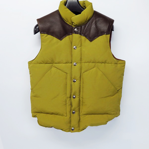 実際に弊社で買取させて頂いたSUGAR CANE/シュガーケーン ヨークレザー 切替 ダウンベスト SC12340/S