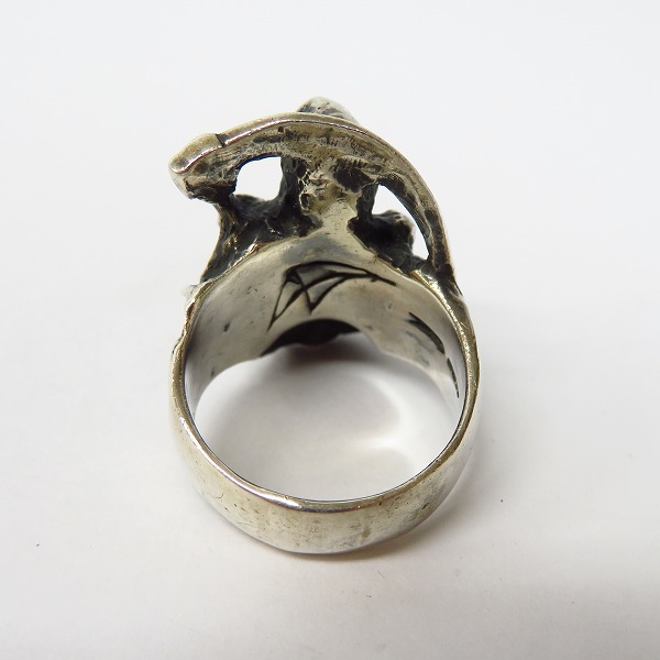 実際に弊社で買取させて頂いた【ギャラ付】CRAZY PIG/クレイジーピッグ ラージグリムリーパーリング 25号の画像 3枚目