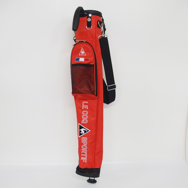 実際に弊社で買取させて頂いたLe coq sportif/ルコック 2018モデル 47インチ対応 スタンド式 ゴルフ クラブケース 赤/QQBLJA31の画像 1枚目