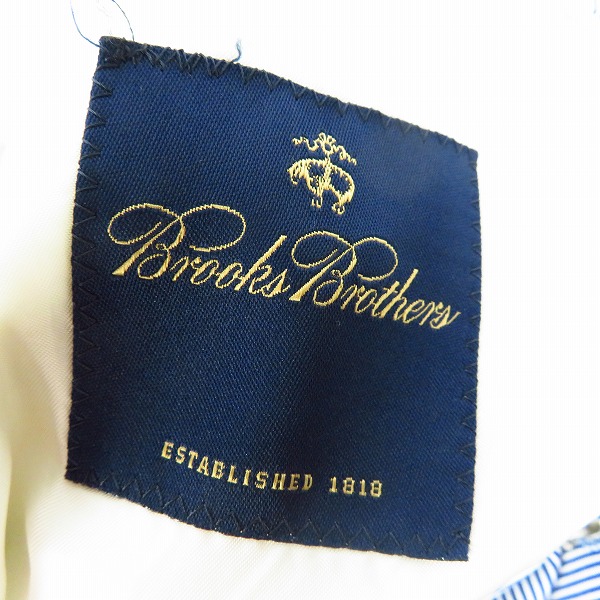 実際に弊社で買取させて頂いたBROOKS BROTHERS/ブルックスブラザーズ テーラードジャケット/42SHTの画像 2枚目