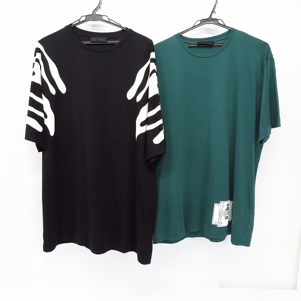 実際に弊社で買取させて頂いたDIESEL BLACK GOLD/ディーゼル ブラックゴールド プリントカットソー/XL 2点セット