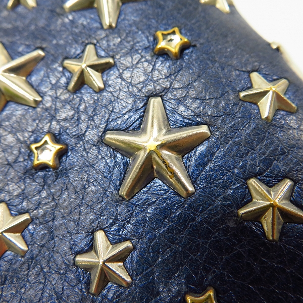 実際に弊社で買取させて頂いたJIMMY CHOO/ジミーチュウ 132 FILIPA PRT クリスタルスタースタッズ 長財布/ウォレットの画像 7枚目