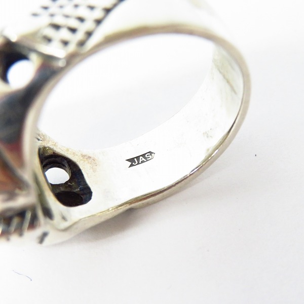 実際に弊社で買取させて頂いた【ギャラ付】CRAZY PIG/クレイジーピッグ フォークロウズアイリング レッド/キャッツアイ 23.5号の画像 6枚目