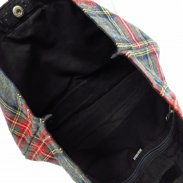 実際に弊社で買取させて頂いたHEAD PORTER/ヘッドポーター チェック柄 ハンドバッグの画像 4枚目
