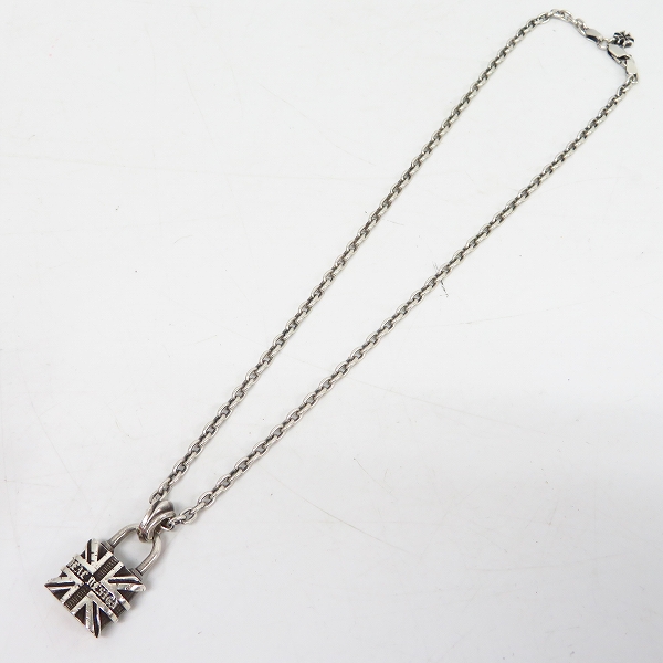 実際に弊社で買取させて頂いたDEAL DESIGN/ディールデザイン キングダムパドロック ネックレス チェーン付きの画像 4枚目