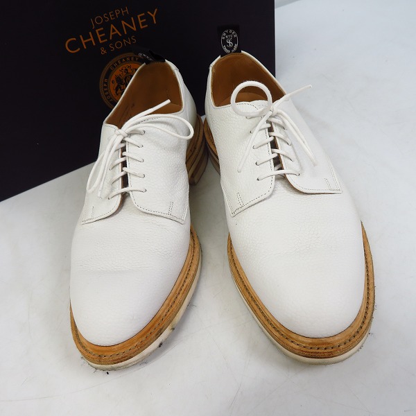 実際に弊社で買取させて頂いたCHEANEY/チーニー ストレートチップ レースアップシューズ ホワイト/6.5