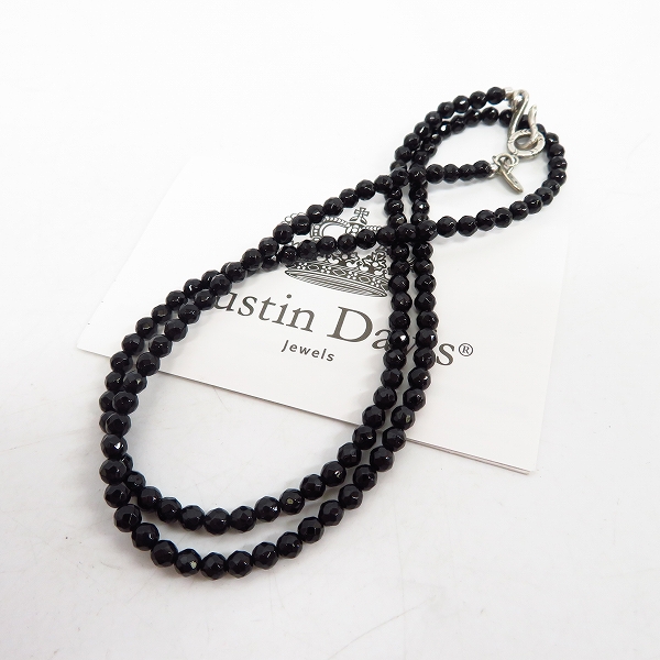 JUSTIN DAVIS オニキスチェーン SNJ100 60cm JUSTIN DAVIS オニキスチェーン SNJ100 60cm JUSTIN DAVIS