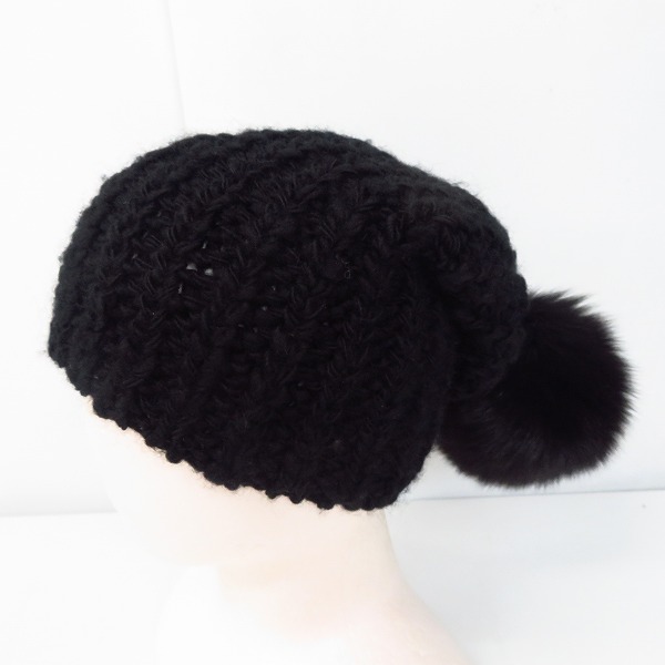 実際に弊社で買取させて頂いたIFSIXWASNINE/イフシックスワズナイン ファーボンボン付ニット帽