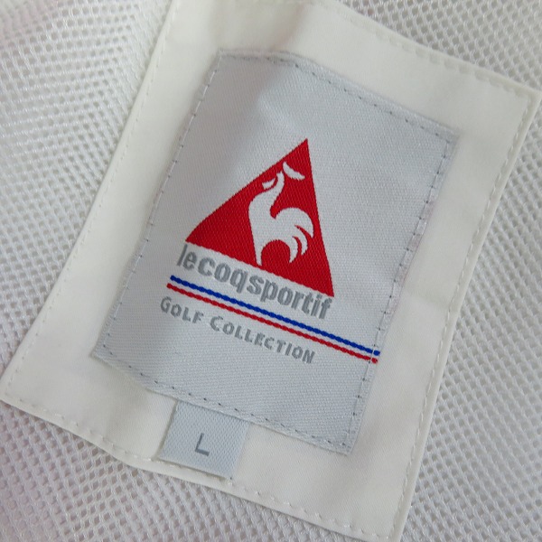 実際に弊社で買取させて頂いたLe coq sportif/ルコック レディースゴルフ レインフォーサーライト レインウエア 上下セット L/QGL7015CPの画像 2枚目