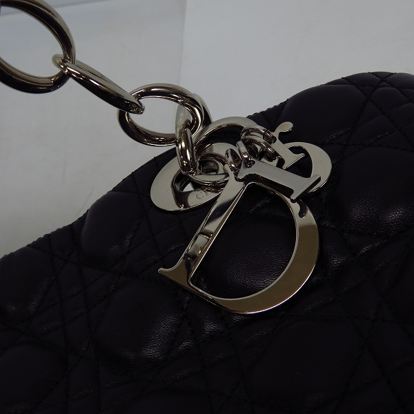 実際に弊社で買取させて頂いたChristian Dior/クリスチャンディオール カナージュ レザー ハンドバックの画像 8枚目