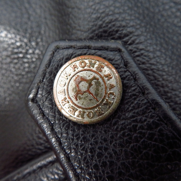 実際に弊社で買取させて頂いたBACK BONE/バックボーン カウレザー ダブルライダースジャケット BB09FW-LB01/Sの画像 7枚目