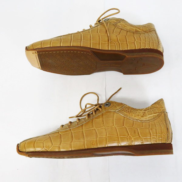 実際に弊社で買取させて頂いたGIORGIO ARMANI/ジョルジオアルマーニ クロコ型押しシューズ/40の画像 3枚目