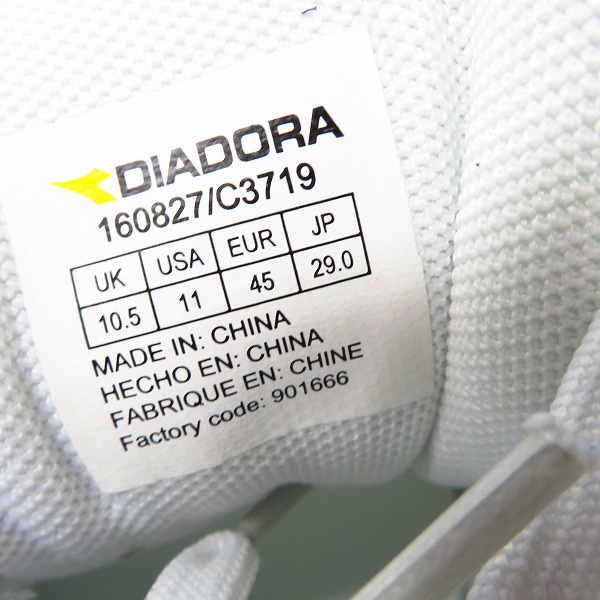 実際に弊社で買取させて頂いた【未使用】DIADORA/ディアドラ スニーカー スニーカー/シューズ/N9000NYL C3719/29の画像 5枚目
