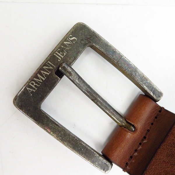 実際に弊社で買取させて頂いたARMANI JEANS/アルマーニジーンズ レザーベルト イタリア製の画像 3枚目