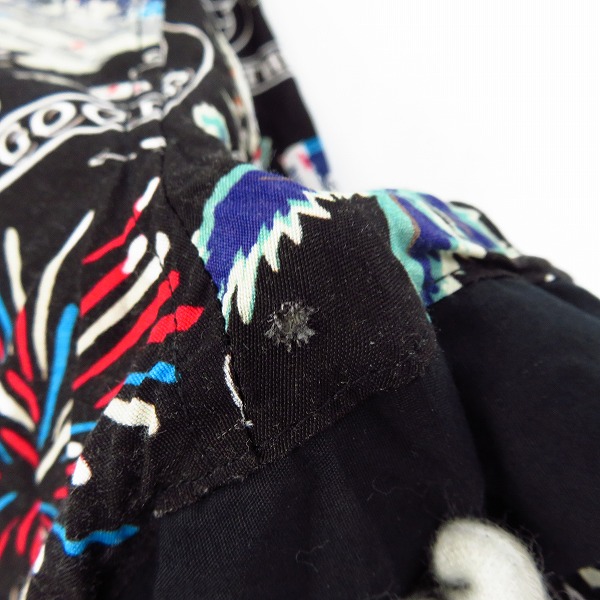 実際に弊社で買取させて頂いたCRIMIE/クライミー アロハ柄 半袖 ボーリングシャツ/XLの画像 4枚目