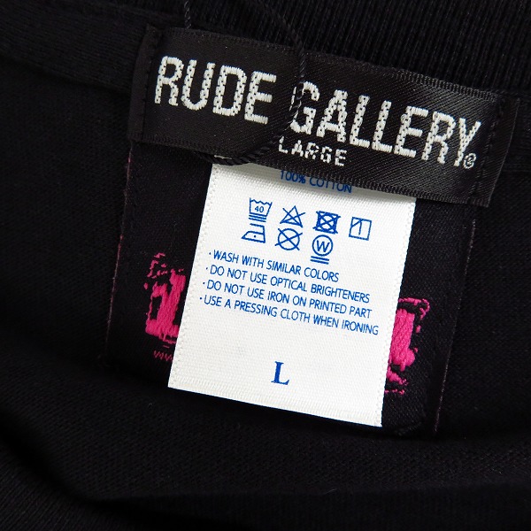 実際に弊社で買取させて頂いた【未使用】RUDE GALLERY/ルードギャラリー 半袖 Tシャツ/カットソー ブラック L/2点セットの画像 2枚目