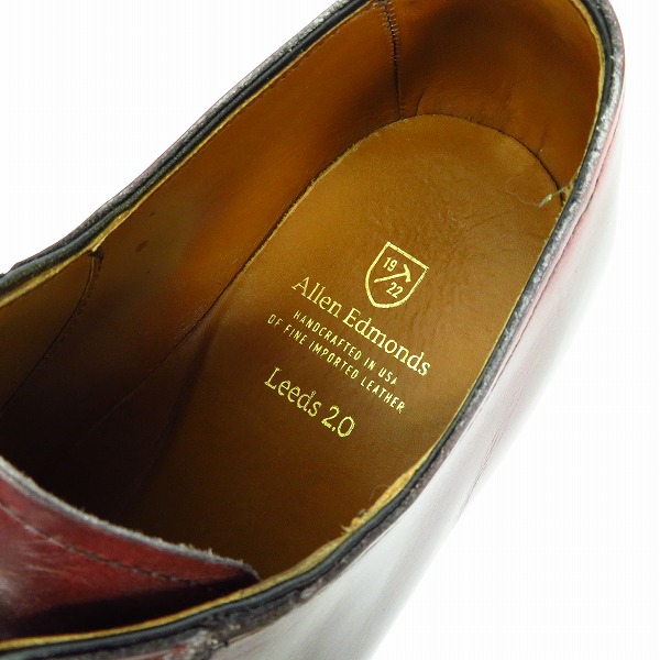 実際に弊社で買取させて頂いたAllen Edmonds/アレンエドモンズ Leeds 2.0 プレーントゥレザーシューズ/1431/9Dの画像 4枚目