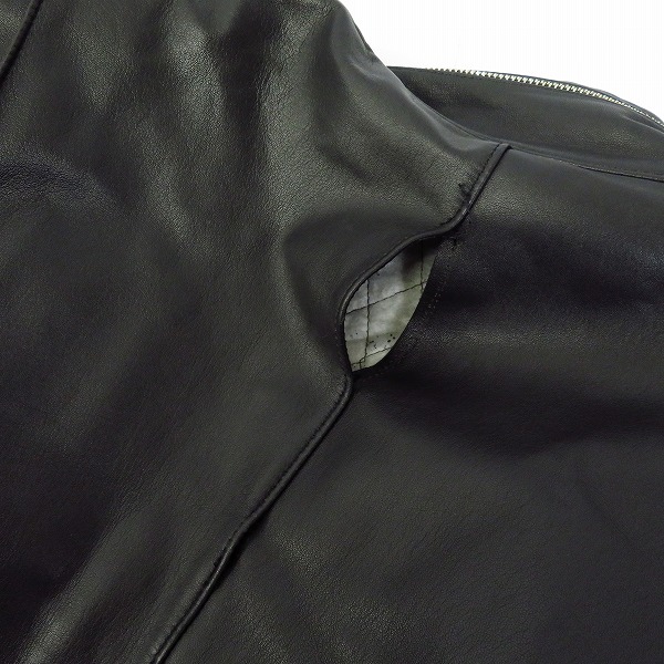 実際に弊社で買取させて頂いたLITHIUM HOMME/リチウムオム レザー シングルライダース ジャケット/LH22-0364/1の画像 6枚目
