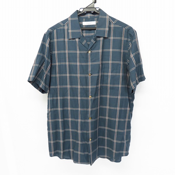 実際に弊社で買取させて頂いたEDIFICE/エディフィス チェック柄 半袖シャツ/L
