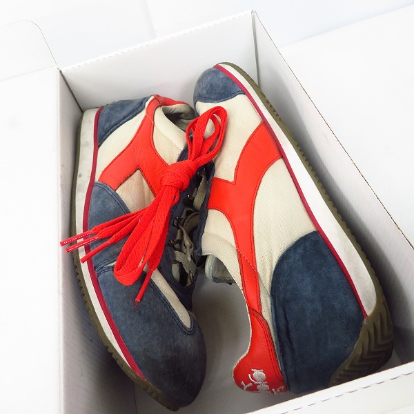 実際に弊社で買取させて頂いたDiadora heritage/ディアドラヘリテージ EQUIPE STONE WASH 12/エキップ ストーンウォッシュ スニーカー C5788/27.5の画像 8枚目
