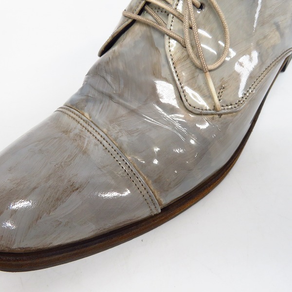 実際に弊社で買取させて頂いたMIHARAYASUHIRO/ミハラヤスヒロ エナメル レザー シューズ 26の画像 6枚目