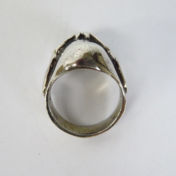 実際に弊社で買取させて頂いたTHIRTEEN DESIGNS/サーティーンデザインズ MIDDLE MAD SKULL RING/ミドル マッド スカル リング 23号の画像 4枚目