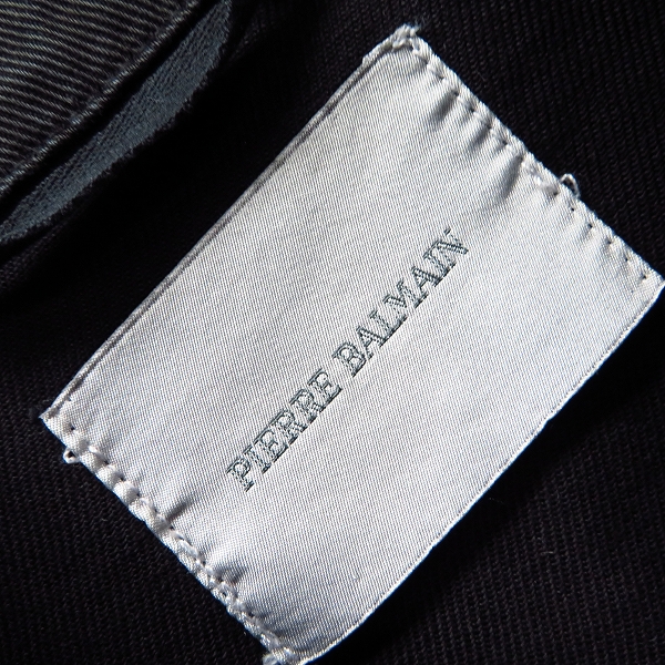 実際に弊社で買取させて頂いたPIERRE BALMAIN/ピエール バルマン クラッシュ加工 デニムジャケット/50の画像 2枚目