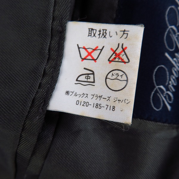 実際に弊社で買取させて頂いたBROOKS BROTHERS/ブルックスブラザーズ テーラードジャケット USA製/38の画像 4枚目