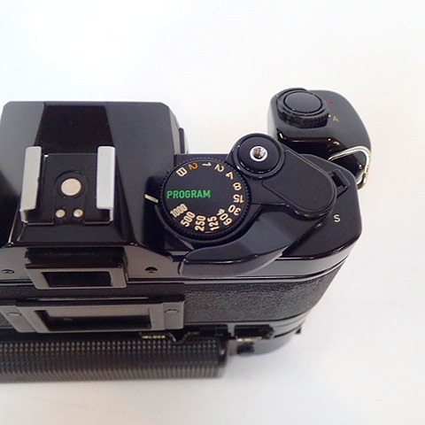 Canon AE-1 PROGRAM ボディ モータードライブ付 不動品 動作未確認】Canon/キャノン AE-1 program ボディ 一眼レフ フィルム