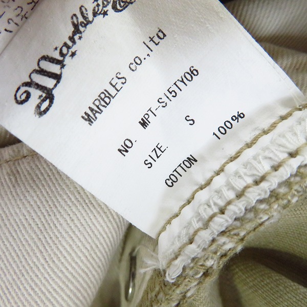 実際に弊社で買取させて頂いたMarbles/マーブルス カモフラ柄 ハーフパンツ/ダメージ加工 コットンパンツ S/M 2点セット　の画像 3枚目