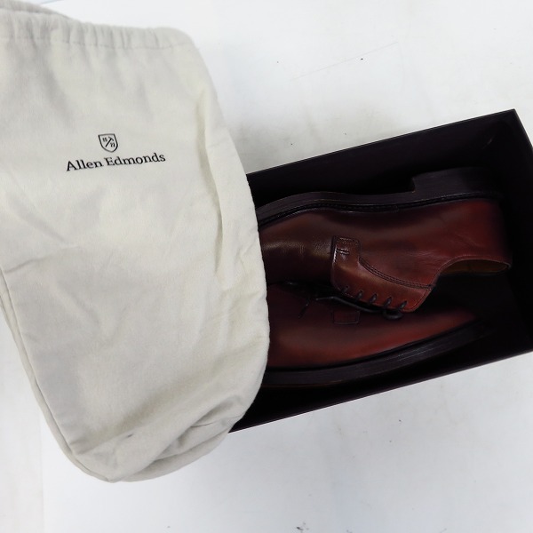 実際に弊社で買取させて頂いたAllen Edmonds/アレンエドモンズ Leeds 2.0 プレーントゥレザーシューズ/1431/9Dの画像 8枚目
