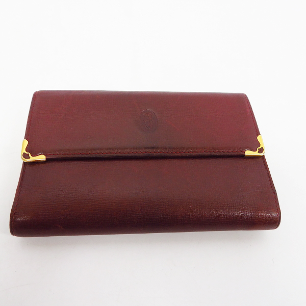 実際に弊社で買取させて頂いたCartier/カルティエ レザーウォレット/三つ折り財布の画像 1枚目
