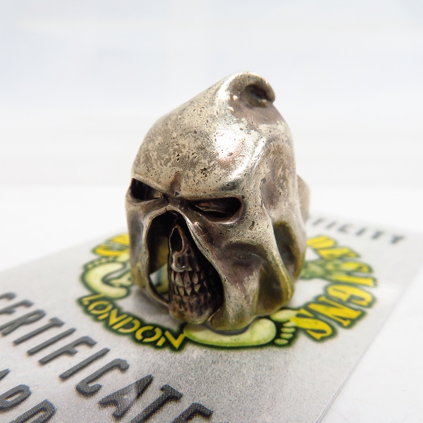 実際に弊社で買取させて頂いた【ギャラ付き】CRAZY PIG/クレイジーピッグ GALLOWS/ギャロウズ スカル リング/12号/13号