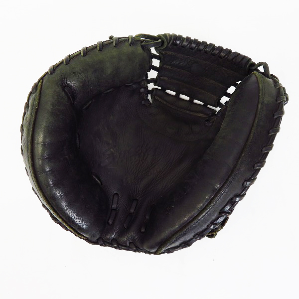 実際に弊社で買取させて頂いたHi-Gold/ハイゴールド 野球 グローブ 軟式グラブ 左投げ キャッチャーミット 803の画像 2枚目