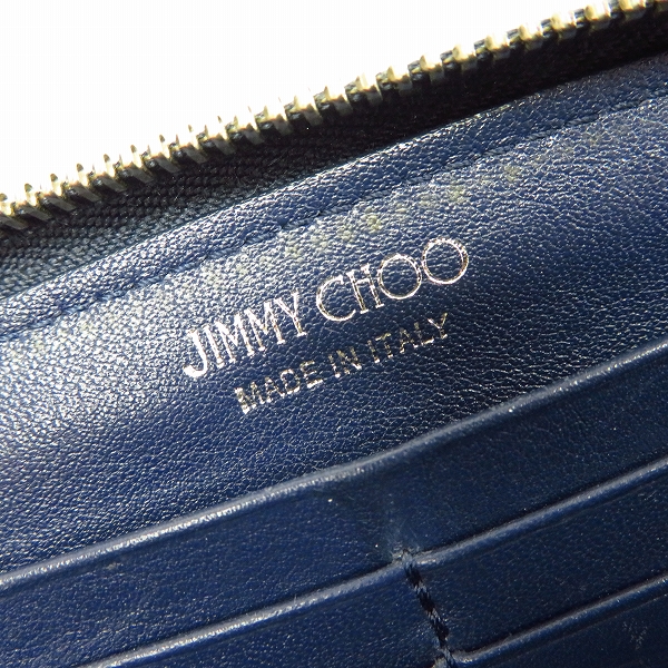 実際に弊社で買取させて頂いたJIMMY CHOO/ジミーチュウ 132 FILIPA PRT クリスタルスタースタッズ 長財布/ウォレットの画像 5枚目