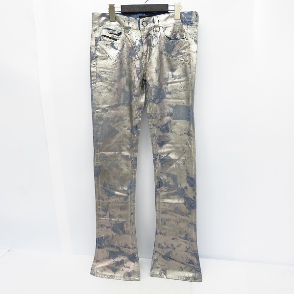 実際に弊社で買取させて頂いたDIESEL BLACK GOLD/ディーゼル ブラックゴールド PHUKIG PANTALONI コーティング デニムパンツ 26