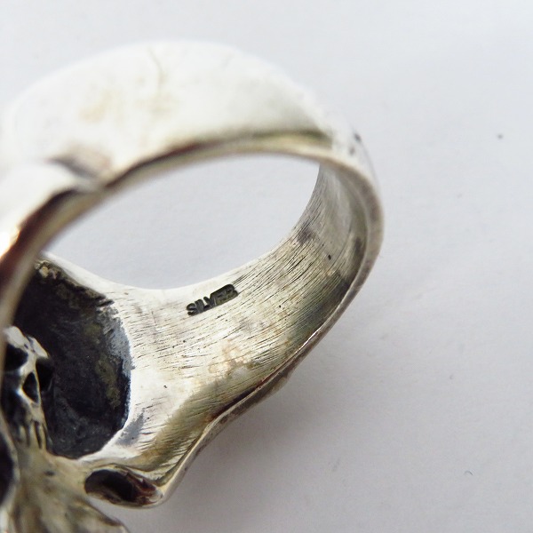 実際に弊社で買取させて頂いたTHIRTEEN DESIGNS/サーティーンデザインズ MIDDLE MAD SKULL RING/ミドル マッド スカル リング 23号の画像 6枚目