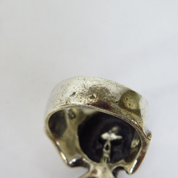 実際に弊社で買取させて頂いたTHIRTEEN DESIGNS/サーティーンデザインズ MIDDLE MAD SKULL RING/ミドル マッド スカル リング 23号の画像 7枚目