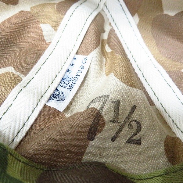 THE REAL McCOY'S/リアルマッコイズ FROGSKIN MECHANIC CAP