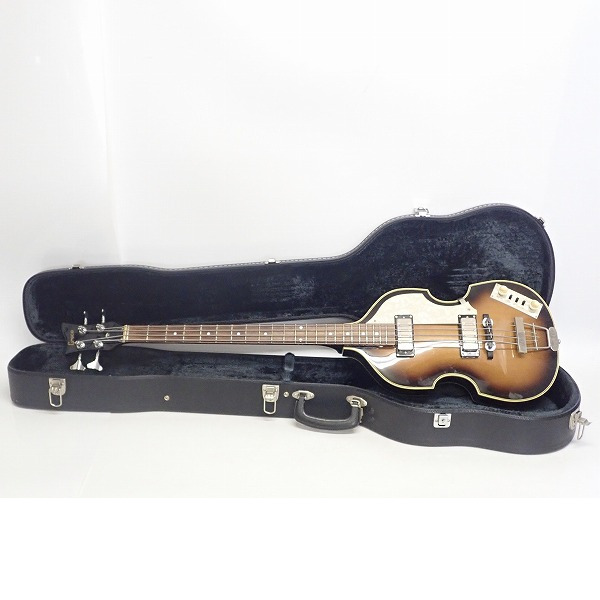 実際に弊社で買取させて頂いた★【型番不明】Greco/グレコ バイオリンベース ヴァイオリンベース ハードケース付