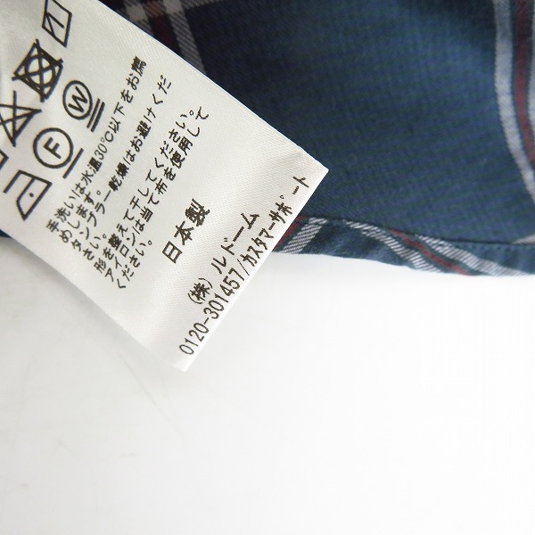 実際に弊社で買取させて頂いたEDIFICE/エディフィス チェック柄 半袖シャツ/Lの画像 5枚目