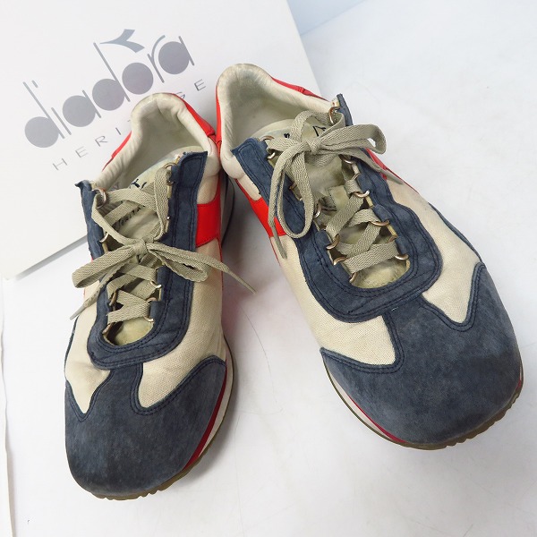 実際に弊社で買取させて頂いたDiadora heritage/ディアドラヘリテージ EQUIPE STONE WASH 12/エキップ ストーンウォッシュ スニーカー C5788/27.5