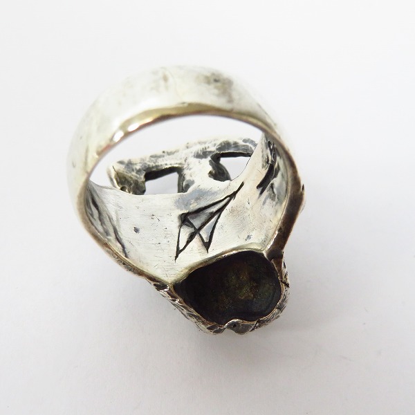 実際に弊社で買取させて頂いた【ギャラ付】CRAZY PIG/クレイジーピッグ ラージグリムリーパーリング 25号の画像 5枚目