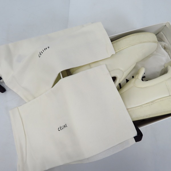 実際に弊社で買取させて頂いたCELINE/セリーヌ 2015 PULL ON SNEAKER/レザースニーカー/37 の画像 7枚目