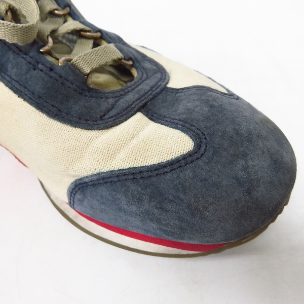 実際に弊社で買取させて頂いたDiadora heritage/ディアドラヘリテージ EQUIPE STONE WASH 12/エキップ ストーンウォッシュ スニーカー C5788/27.5の画像 6枚目